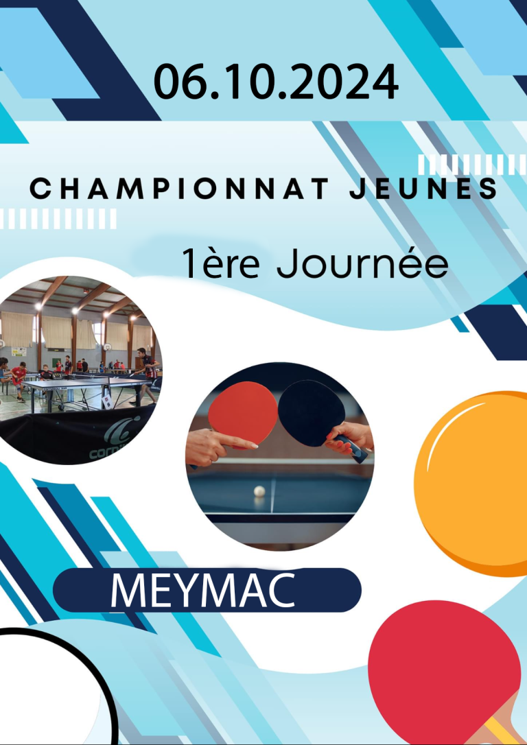 1er Tour Championnat Jeune Saison 2024/2025