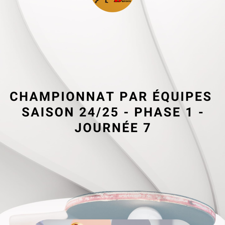 Septième Journée Championnat Par Équipes