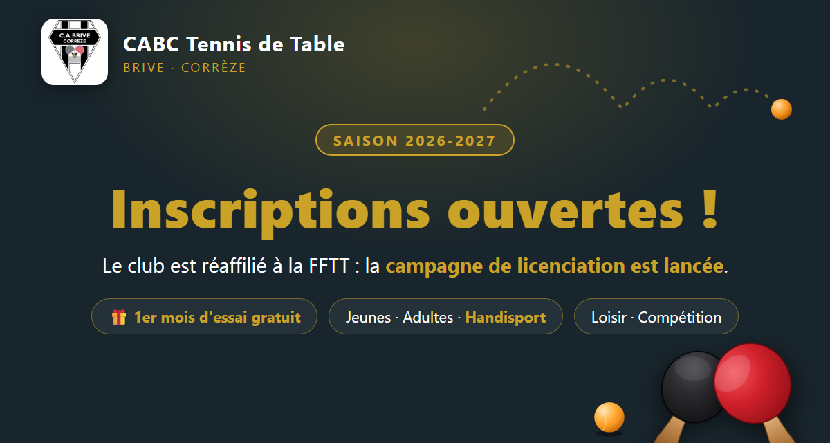 Inscriptions 2026-2027 : la campagne de licenciation est ouverte !