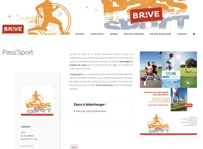 Pass'Sport CCAS Brive