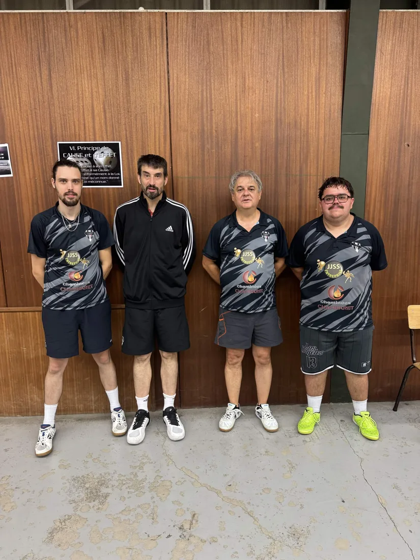 Équipe 1 du CABC TT en Pré-Régionale, journée 2 du championnat par équipes