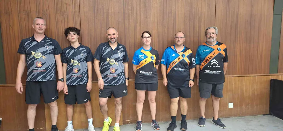 Équipe 5 du CABC TT en Départementale 3, journée 3 du championnat par équipes