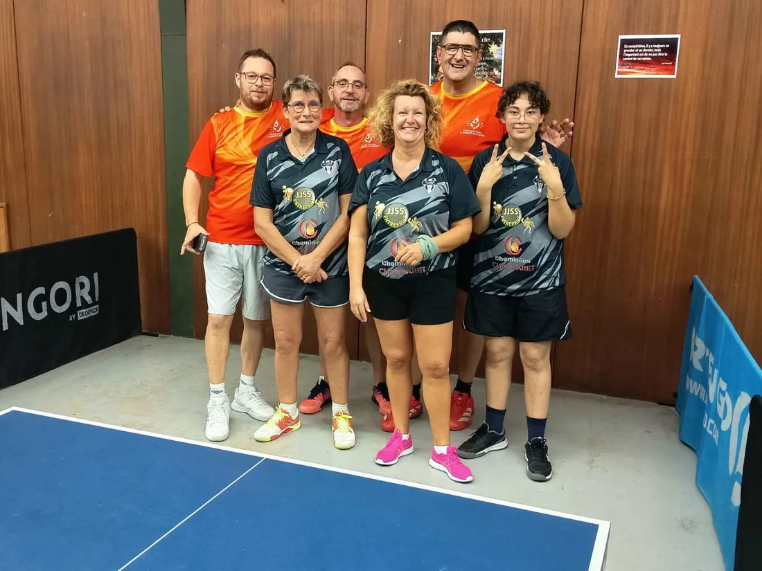 Équipe 6 du CABC TT en Départementale 3, journée 3 du championnat par équipes